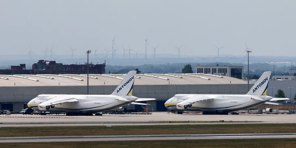 Безпілотник, що вдарив український вантажний літак Ан-124 в аеропорту Лейпциг/Галле