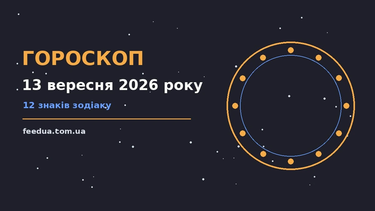 Гороскоп на 13 вересня 2026 року: рішення та підказки дня для роботи, дому й кохання