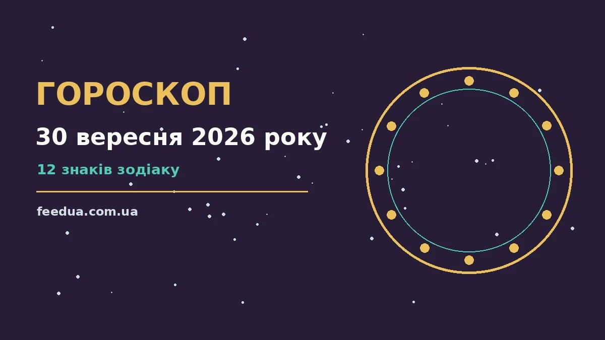 Гороскоп на 30 вересня 2026 року: рішення та підказки дня для роботи, дому й кохання