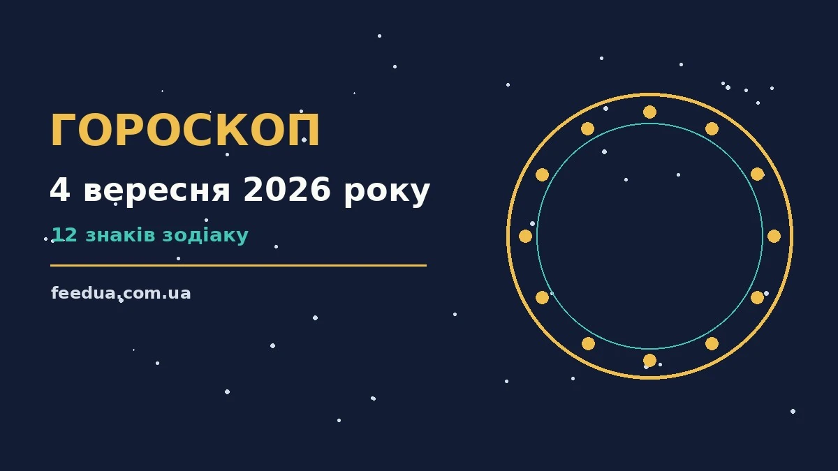 Гороскоп на 4 вересня 2026 року: рішення та підказки дня для роботи, дому й кохання