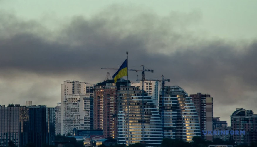 У Києві через пожежі після атак зафіксували тимчасове погіршення якості повітря