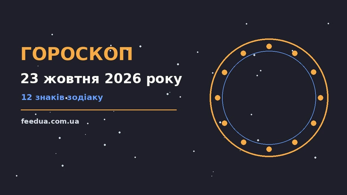 Гороскоп на 23 жовтня 2026 року: рішення та підказки дня для роботи, дому й кохання